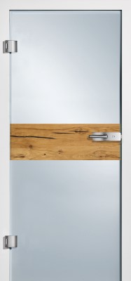 Kunex Türen Wien - Glastüre mit Holzdekor